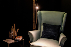 Schwemmholz Ständerlampe